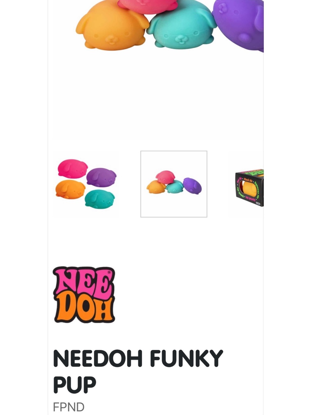 NEEDOH Funky Pup Purple authentic in box